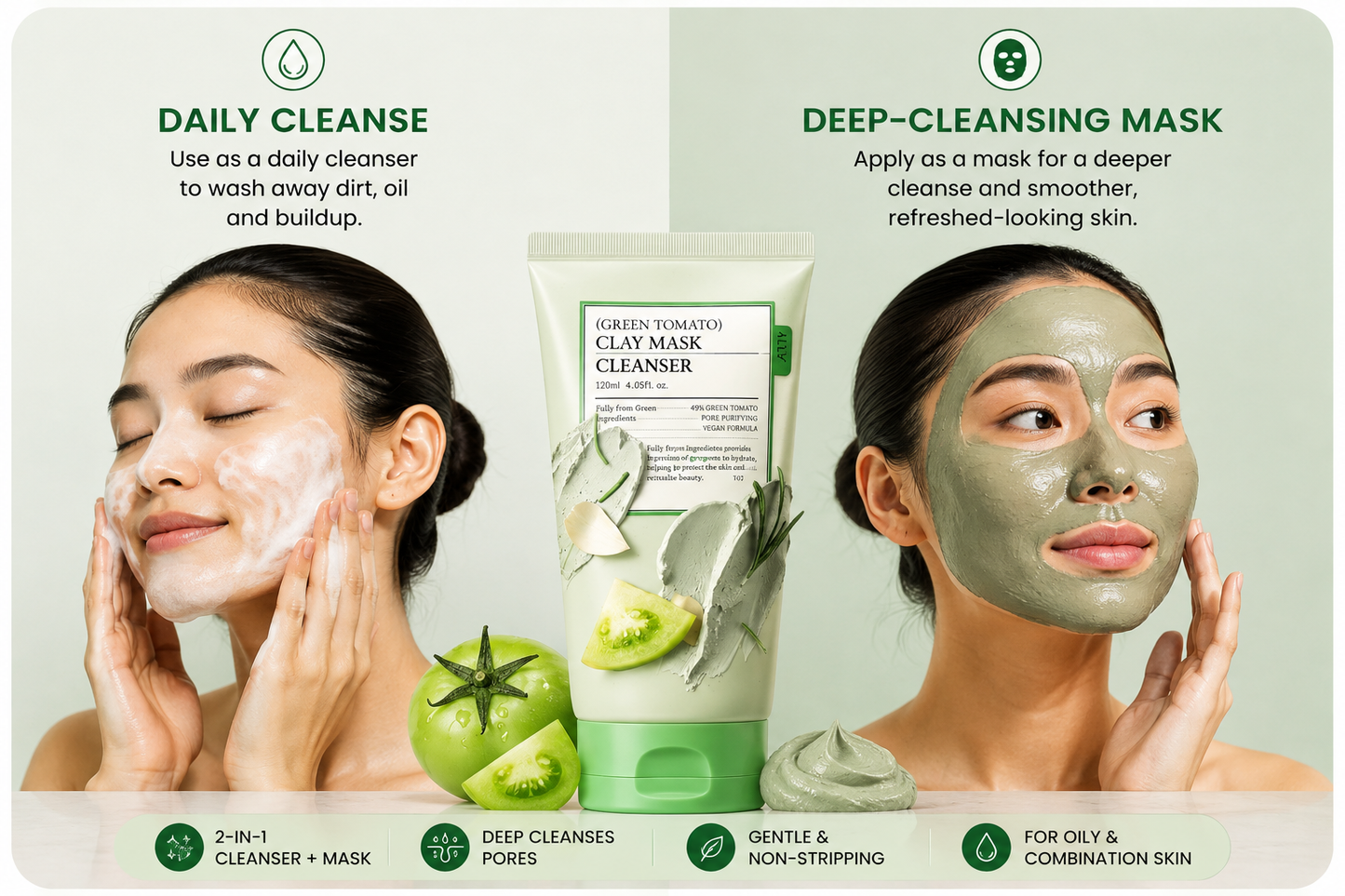 Green Tomato | Clay Mask Cleanser